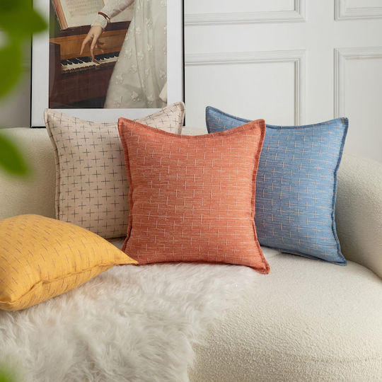 Mandioo Διακοσμητική Μαξιλαροθήκη Blue 65x65εκ.