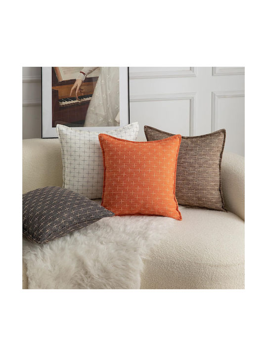 Mandioo Mandioo Zierkissen Orange 55x55cm