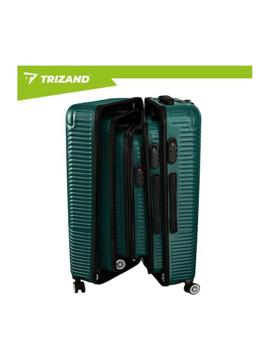 Trizand Valize de Călătorie Sigure Verzi cu 4 Roți Set 3 Bucăți