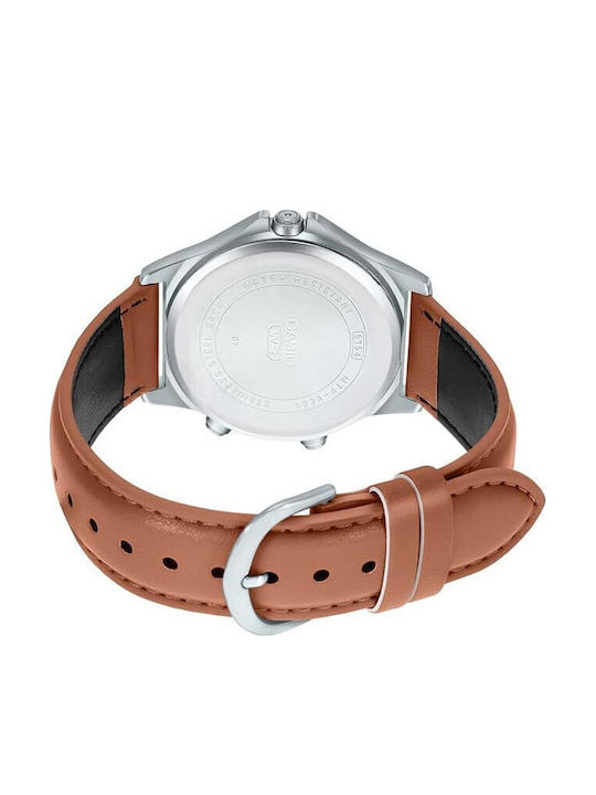 Casio Ρολόι Μπαταρίας με Δερμάτινο Λουράκι