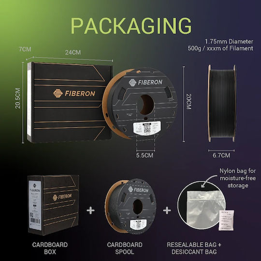Polymaker Filament Pentru Imprimante 3D PA (Nailon) Negru 0.5kg