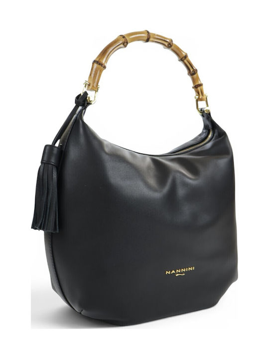Leather Women's Shoulder Bag Black