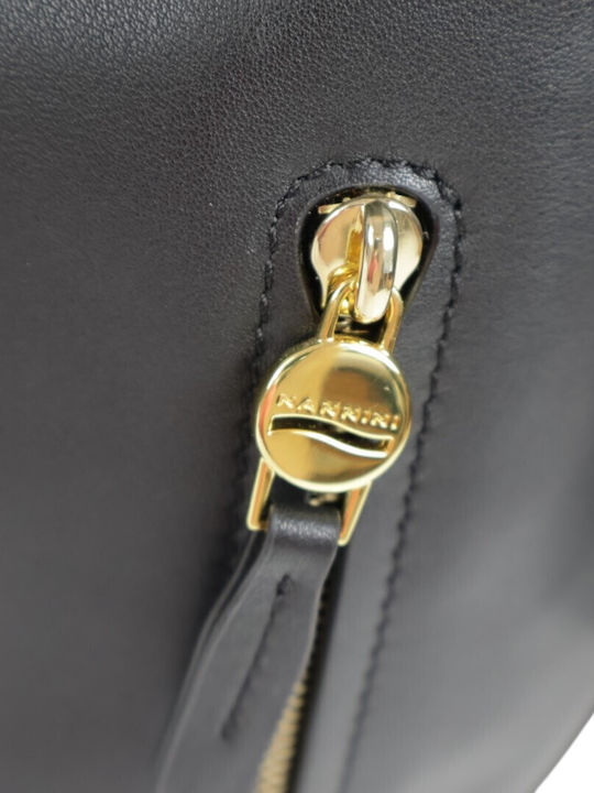 Leather Women's Shoulder Bag Black