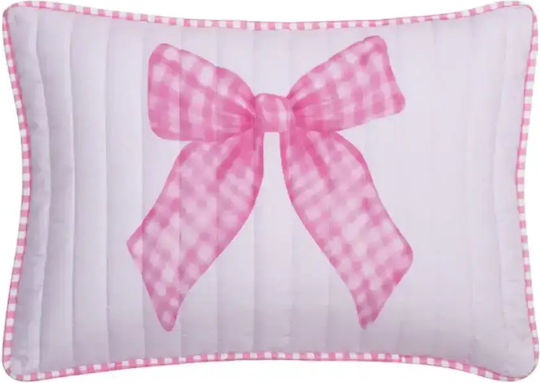 Kentia Kids Quilt Set Single with Pillowcase Sassy White-pink 160x220cm