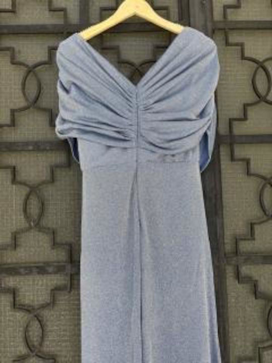 Maxi Damenkleid Für Hochzeit - Taufe Blau