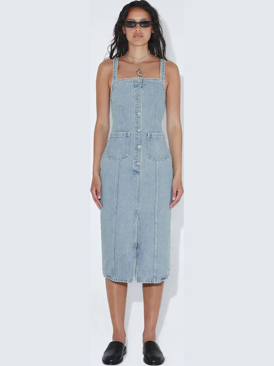 Sommer Midi Damenkleid Denim Drift Light Retro