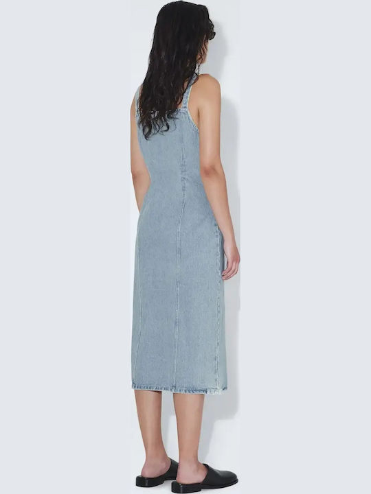 Sommer Midi Damenkleid Denim Drift Light Retro