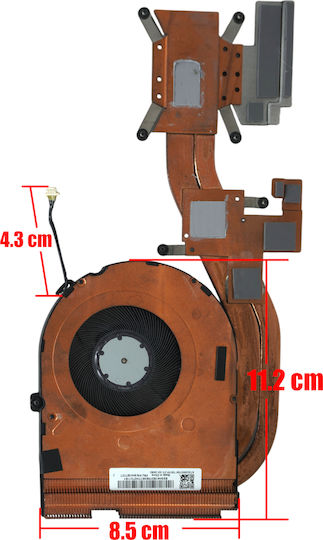 Ανεμιστηράκι Laptop Cpu Cooling Fan Lenovo Thinkpad P14s Gen 3 21ak 21al Thinkpad T14 Gen 3 21ah 21aj 5h41b77277 5h41b77271 5h41b77274 Jt4c0 Jp4c0 Heatsink 5pin Κωδ.81742