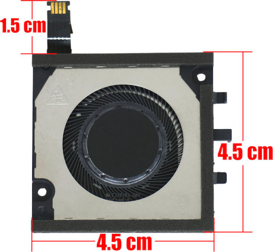 Laptop Fan CPU GPU Cooling Fan Dell Latitude 7320 Detachable 7320-gndm1 7320-rdj81 7320-djgdp Pgv79 0pgv79 Dc28000t9dl Nd55c88-20f11 Left Fan 4pin Code 81749