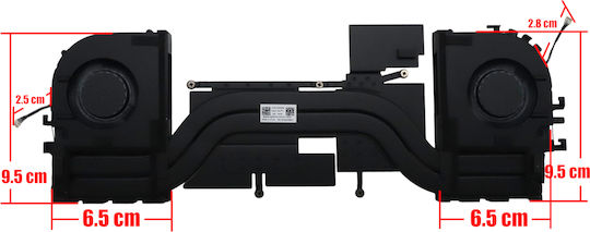 Ανεμιστηράκι Laptop Cpu Gpu Cooling Fan Heatsink Lenovo Thinkpad P16v 21rs 21rt Gen3 5h41r03471 5h41r03470 10pin Κωδ.81735