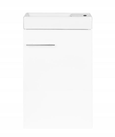 Deftrans Bathroom Vanity Unit With Sink M40xL22xH68cm White Gloss