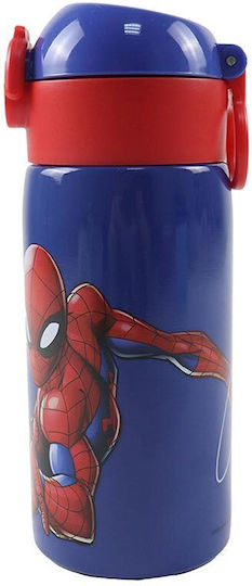 Gim Spiderman Παιδικό Παγούρι Θερμός Ανοξείδωτο με Καλαμάκι 380ml