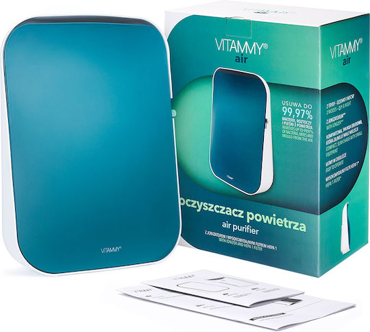 Vitammy Air Pa500 Purificator De Aer Ionizant Filtru Hepa 1 Capacitate De Purificare A Aerului Până La 99,9% 2 Viteze Fabricat În Italia