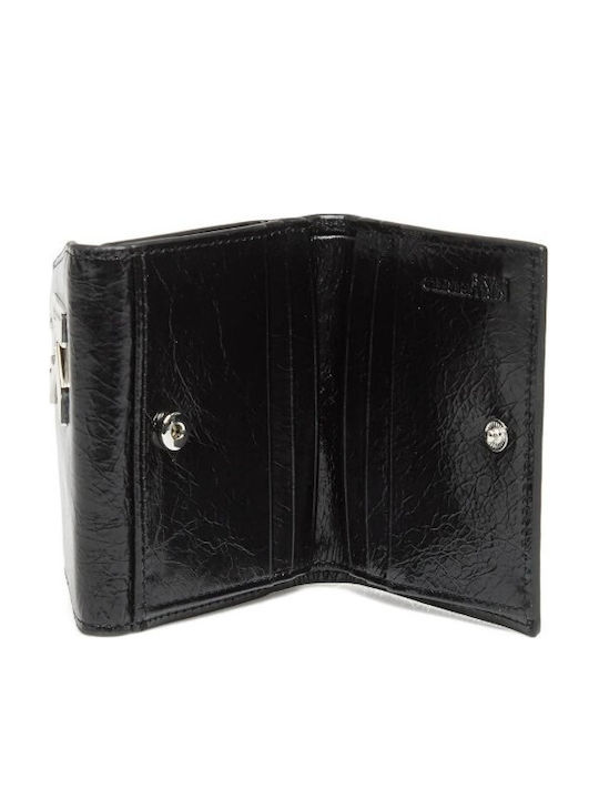 Kleine Damenbrieftasche Karten Schwarz