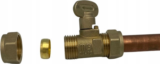 Gas Valve 15x15 Mm Copper Pipes