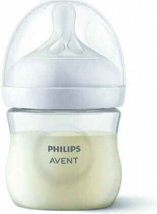 Philips Plastic Baby Bottle Set Natural Response Anti-colic with Silicone Teat for 0+ Months 125ml