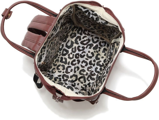 La Millou Backpack Diaper Bag Dolce Vita Burgundy