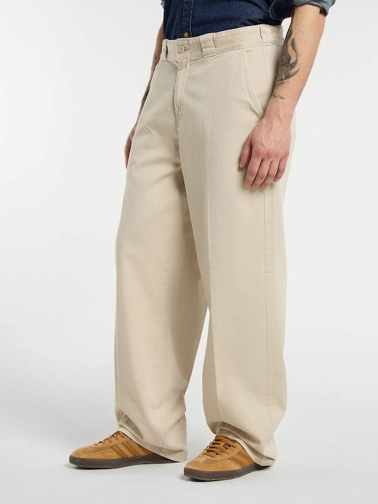 Work Pant Cargo Trousers in Loose Fit Stone