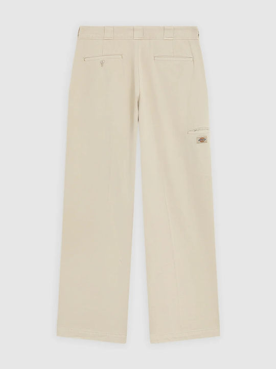 Work Pant Cargo Trousers in Loose Fit Stone