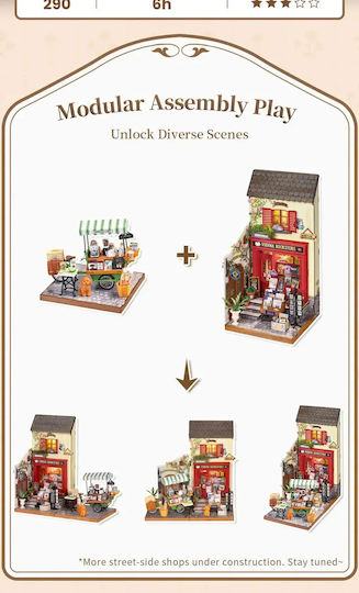 Robotime Construction Toy Wooden Diy Miniature House