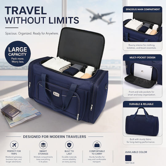 Cardinal Sack Voyage 45lt Blue Fabric L55xW27xH30cm