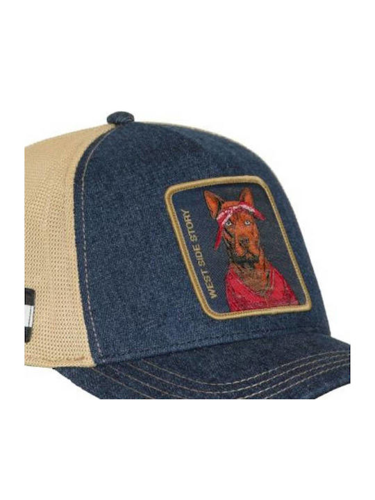 Capslab Καπέλα Casquette Premium Trucker Cl Hip 1 Pct Wesb Blue-cl Hip 1 Pct Wes-blue