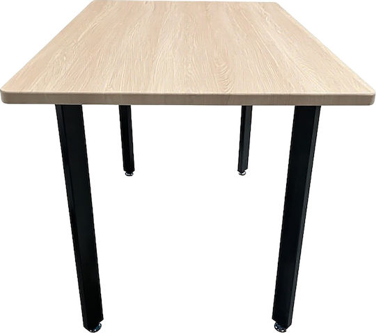 Nordex Esszimmer- und Küchentisch Aus Holz mit Metallrahmen Natürlich 110x70x75cm