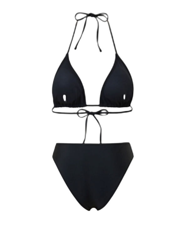 Set Bikini 3 Τεμαχίων Τριγωνάκι Μαύρο
