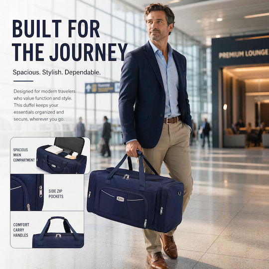 Cardinal Sack Voyage 75lt Blue Fabric L70xW31xH33cm