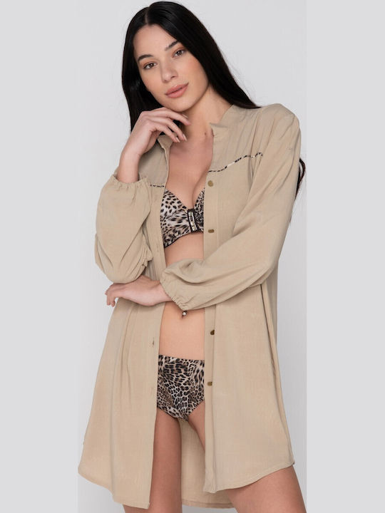 Luna Women's Beige Beach Dress 94812-26-BEZ