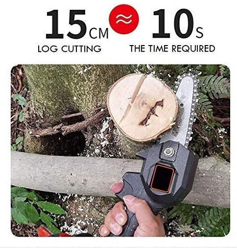 Battery Pruning Chainsaw 1x1.5Ah & 1x3Ah Brushless 24V 1.2kg with Blade 15.24cm