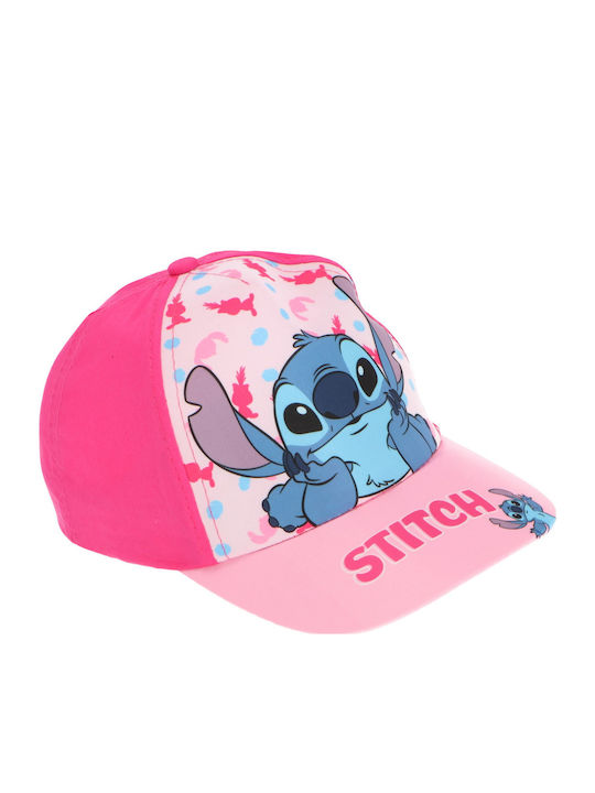 Disney Kinderhut Stoff Stitch Rosa