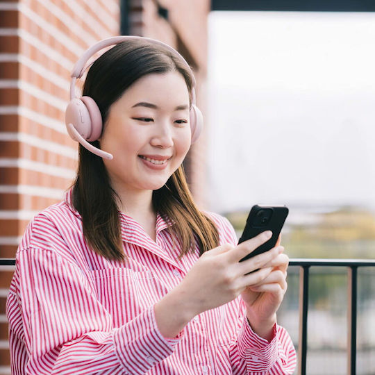 Logitech Zone 2 ES Wireless On Ear Multimedia Headset with Microphone and Bluetooth / USB-C Connectivity in Pink Colour