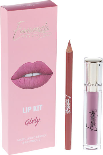 Emmanouela Cosmetics Makeup Palettes & Sets For Lips Girly 2 Pieces
