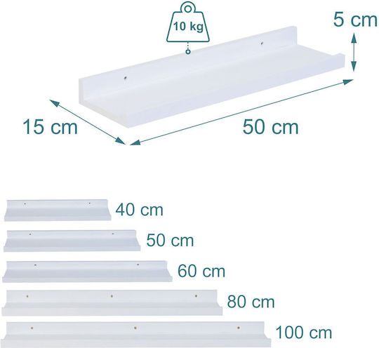 Ράφι Walnut 50x15x5εκ.