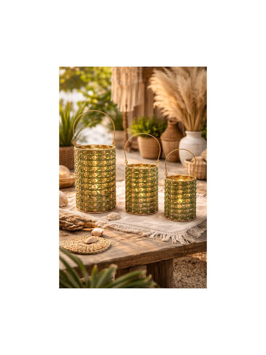 keleman Φαναράκι Σχοινί Πράσινο 13.5x13.5x22εκ.