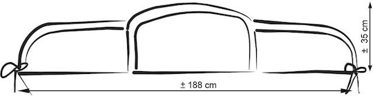 Bobono Gitterbettumrandungen Standard Innere Beigen OCHR-herzen-529