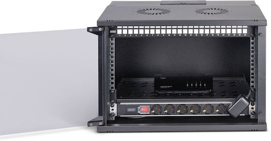 Digitus Wall Mounted Rack Cabinet 19U 54x40cm Black DN-49203-SET