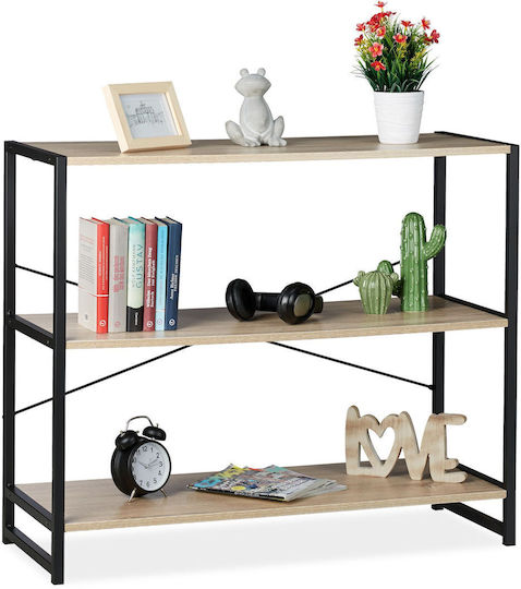 Bibliotecă Maro Deschis/Negru 95x35x80 cm Bibliotecă Maro Deschis/Negru 95x35x80 cm