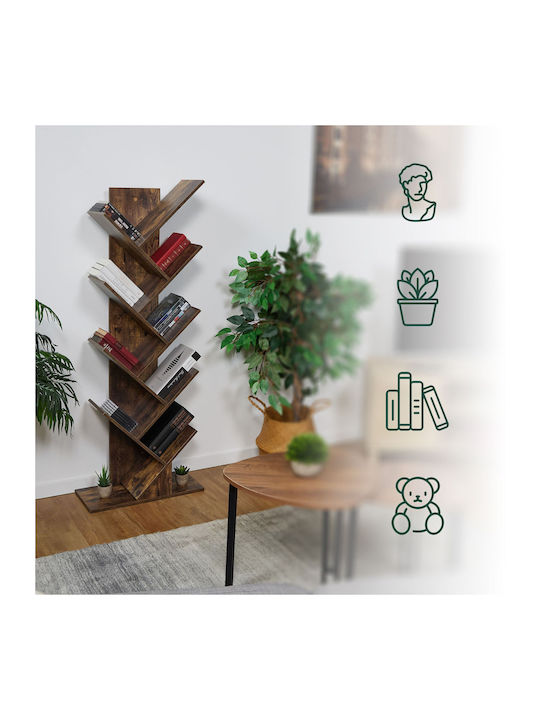 Bibliotecă Design Copac Maro 51x25x138 cm
