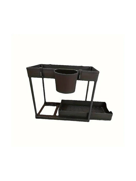 Tabletop Plastic Base Shelf 40.5x22.5x32cm