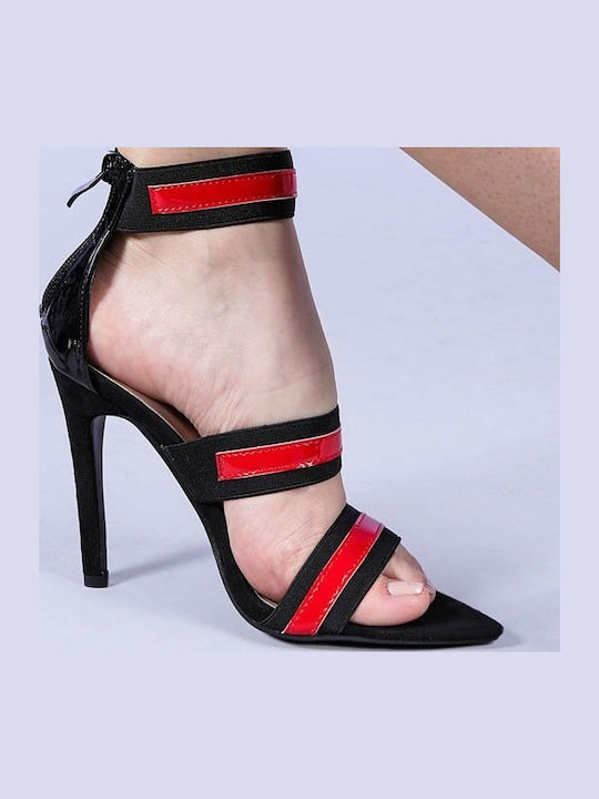 Sandale Elegante Damă Din Piele Roșii