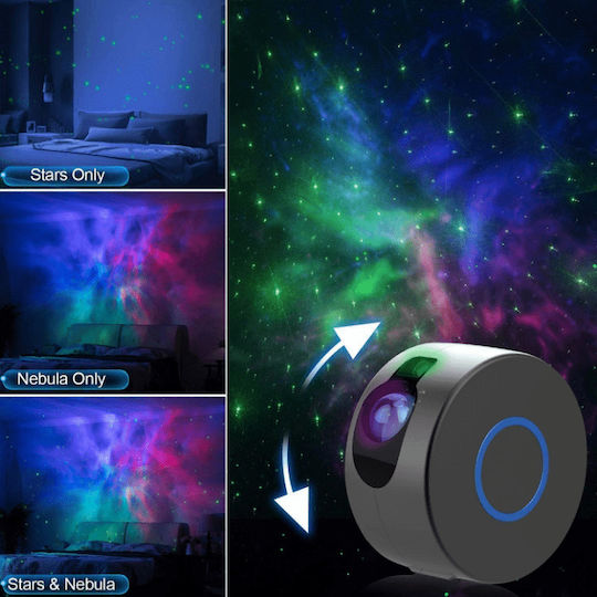 Kids Table Lamp Projector with Star Projection 17x17x9cm
