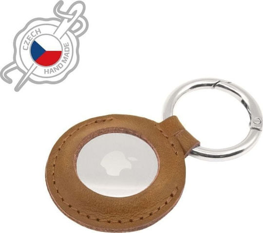 Fixed Husă Din Piele Pentru AirTag În Culoare Maro