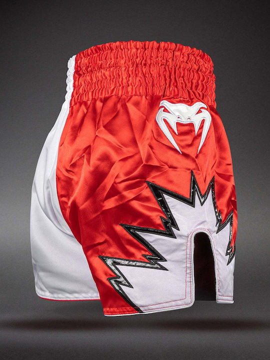 Сорточки Muay Thai Venum Inferno 2.0 Muay Thai Shorts Червено Бяло