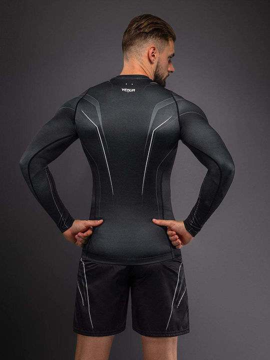 Venum Men's Long Sleeve Shirt VENUM-06295-108 for Jiu-Jitsu / MMA Black