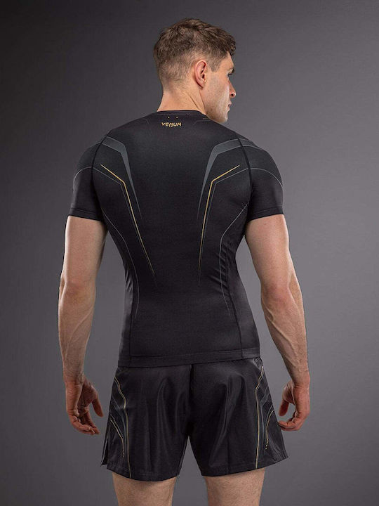 Venum Men's Short Sleeve Shirt VENUM-06296-126 for Jiu-Jitsu / MMA Black