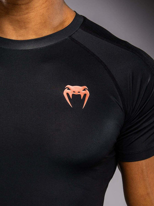 Venum Men's Short Sleeve Shirt VENUM-06241-109 for Jiu-Jitsu Black