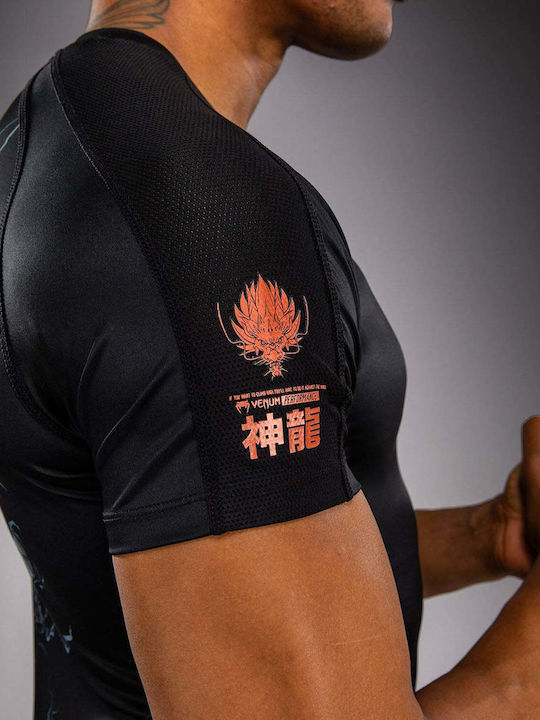 Venum Men's Short Sleeve Shirt VENUM-06241-109 for Jiu-Jitsu Black