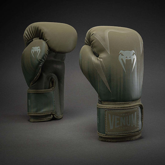 Venum Boxing Gloves from Synthetic Leather for Competition Green